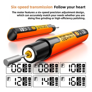 Penna Professionale Portatile Wireless per Unghie con Ricarica e Lucidatura, 6 Velocità Regolabili, Display Digitale e Schermo LED con Luce - Product Image 6