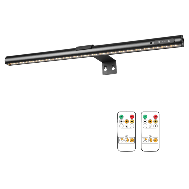 Factory Hot Sales Battery Powered Picture Light Wireless LED Art Light for Painting Aluminum Wall Lamps with Remote Control