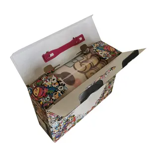 Caja de embalaje de cartón para ropa de cama de hotel personalizada de marca OEM portátil, cajas de cartón corrugado de envío personalizadas para regalo