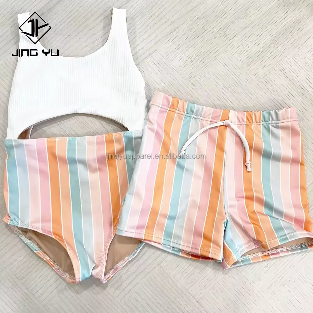 2024 Kids bathing Suits Eco-friendly Kids Swimwear Wholesale Baby Bikini Set Custom Swimwear For Little Girls