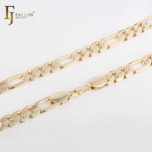 54120044 10.3 מ "מ רוחב fj fallon תכשיטי אופנה איטלקית שרשראות [רחב> 9 מ" מ] בציפוי פליז זהב 14 קראט מבוסס - Product Image 3