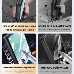 Coque de téléphone adaptée pour Huawei MateX5, avec support bracelet, protection de la charnière, pour écran pliable, protection intégrale, anti-chute - Product Image 4