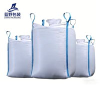 Conteneur à ouverture supérieure super grand format 1000 kg 500 kg 1,5 tonnes 2 tonnes Sac souple FIBC Jumbo Bag 1 tonne pour ciment et sable