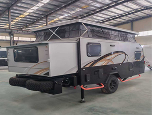 Alta calidad estilo moderno Pop Top fibra de vidrio camión Camper Rvs recoger tobogán en <span class=keywords><strong>caravana</strong></span> dosel remolques de Camping - Product Image 2