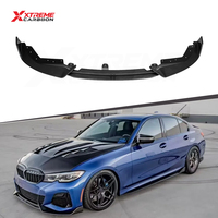 XTREME Séparateur de pare-chocs avant en fibre de carbone sèche style AD, lèvre de pare-chocs avant pour BMW G20 G21 320i 330i M340i 2019-2022