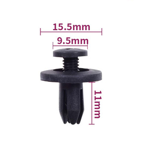 Auto Fastener Plastic <b>Clip</b> 15.5mm x 9.5mm x 11mm for <b>Car</b> Floor Mat Retrofit Upgrade - Product Image 1