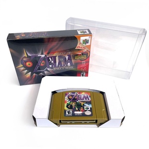 USA NTSC Zelldaa Major Mask Box Retro 64 Bit <b>Game</b> Consoles English Thick Cardboard with Tray <b>Game</b> Cartridge Replacement for N64 - Product Image 1