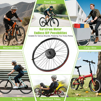 Kit de conversion de vélo électrique Varstrom 125XVH 48V 500W 750W avec moteur arrière sans balais pour vélos de montagne et livraison de repas, compatible avec des roues de 26'', 27.5'' et 700C
