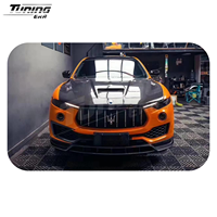 Capot moteur en fibre de carbone sèche style M pour Maserati Levante 2016+ Kit de conversion amélioré