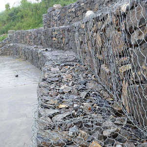 Dipped Galvanized Welded Black <b>Wire</b> <b>Mesh</b> Gabion Walls Retaining Wall for Garden Landscape Rock-filled Cage Durable Easy Install - Product Image 3