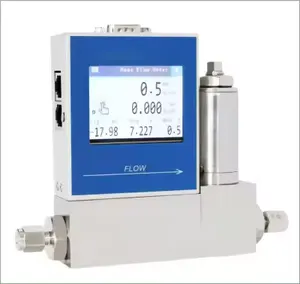 Pengontrol pengukur aliran massa Gas LPG kualitas tinggi Sensor aliran udara dengan layar LCD