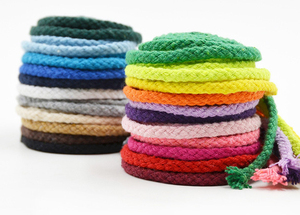 5mm Hollow Polyester Cotton Drawcord Round <b>Cord</b> Colorful Drawstring Rope Drawtstring Hollow Polyester Cotton <b>Cord</b> for Bag Cloth - Product Image 2