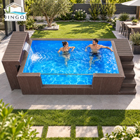 Piscine hors sol en acrylique pour la famille et les enfants, jacuzzi, spa, accessoires de piscine, pour l'été, la maison, l'extérieur