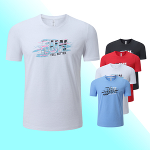 <b>Custom</b> Sweat Activated Breathable Training T-<b>shirt</b> Fitness <b>Shirt</b> Polyester Nylon <b>Shirts</b> Men's <b>Compression</b> Gym <b>Shirt</b> - Product Image 2