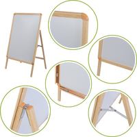 Support d'affichage pour affiches à ouverture rapide, simple face, en aluminium, avec cadre imitation bois, pour tableau blanc, idéal pour la vente au détail, les bureaux et les expositions en intérieur