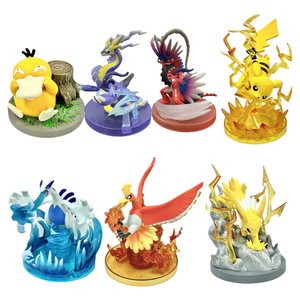 2024 septembre nouveau produit Pokemoned Anime figurine scène de bataille 7 modèle PVC Statues et ornements - Product Image 2