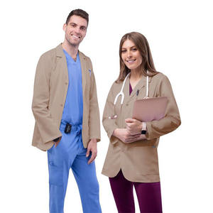 2025 XINYANGYI personalizado Unisex de alta calidad XL bata de laboratorio médico OEM uniformes de enfermera uniformes de hospitalidad uniformes de Hospital - Product Image 6