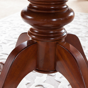 Cổ Điển Sang Trọng Bằng Gỗ Vòng Bàn Ăn Với Ghế Phòng Ăn Đặt Đồ Nội Thất Phong Cách Mỹ Bữa Ăn Tối Bàn Ăn Sáng Gmd06 - Product Image 4