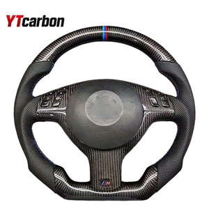 YTcarbon, directo de fábrica, venta al por mayor, <span class=keywords><strong>volante</strong></span> de rendimiento de cuero completo estilo <span class=keywords><strong>M</strong></span> para M3 M5 E46 E39 X5 E53 Z3 <span class=keywords><strong>E36</strong></span> - Product Image 3
