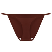 Direct usine Strings T-back fines à cordon pour femme, en Nylon Spandex, respirantes, taille basse, couleur unie, pour le yoga, le sport et la gym