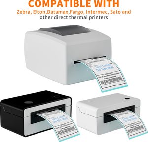Trực tiếp nhãn nhiệt 4x6 vận chuyển mã vạch Nhãn 100x150 truyền nhiệt nhãn 75x100 thực phẩm lưu trữ container Jar nhãn chai - Product Image 5