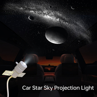 Satellitendesign 360 °   Drehbarer Galaxie-Sternprojektor USB Plug & Play LED Ambiente-Nachtlicht für Auto-Decke Schlafzimmer-Dekoration