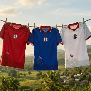 Maglie da Calcio Personalizzate e di Alta Qualità per la Squadra Nazionale di Thailandia-Haiti 2026 - Vendita all'Ingrosso Abbigliamento da Calcio. - Product Image 1