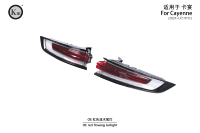 Pour Porsche Cayenne 2024 2025 2026 9Y0.2 Ensemble de feux arrière OE améliorés Base rouge ou Noir fumé à effet d'eau qui coule