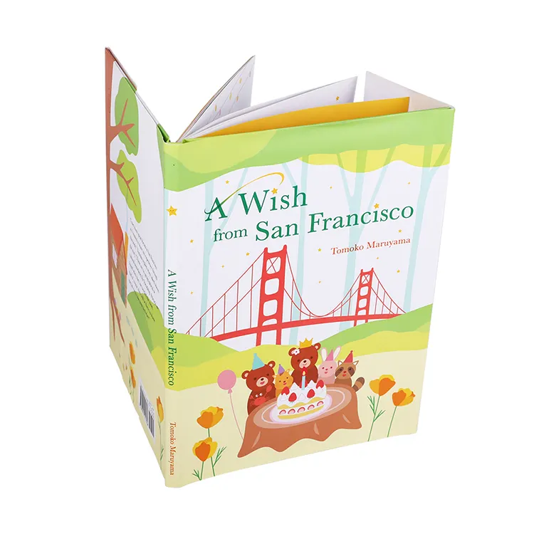 Professional Printer Custom Book Design Vivid Color Bright Color School Kids Bears Story Book Kids Cartoon Book