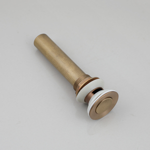 Jieni Antique Brass phòng tắm 1/2 "vòi tàu gốm lưu vực bồn rửa Pop Up cống trên dòng chảy lắp ráp - Product Image 4