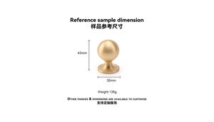 Maxery-Poigné<span class=keywords><strong>e</strong></span> d'armoire une pièce soyeuse, petite tête ronde, bouton de cuisine, quincaillerie de chambre à coucher pour armoire, placard et commode - Product Image 6