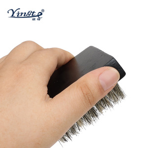 Brosse à chaussures carrée Yinste en bois massif avec poils de porc pour le nettoyage et l'entretien - Product Image 3
