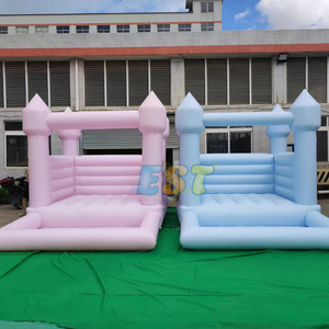 Château gonflable rose de rebond de PVC de <span class=keywords><strong>location</strong></span> commerciale avec l'amusement extérieur d'arrière-cour de fosse de boule <span class=keywords><strong>pour</strong></span> des cavaliers de partie d'enfants - Product Image 4