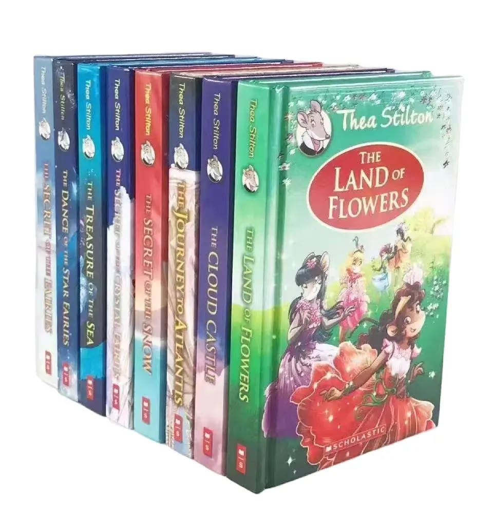 Hot Selling 8-teiliges Set Hardcover Thea Stilton Scholastic Full Color Adventure Novel Story Books für Kinder