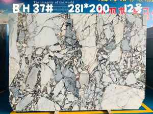 Modern Ocean Storm Marble Bookmatch Blue White Calacatta Blue Marble pour escaliers Indoor Kitchen Countertop Island - Product Image 2