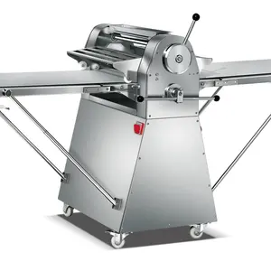 Máquina de laminación de cinta transportadora para panadería, cortadora eléctrica comercial de pastelería, pizza, croissant, precio