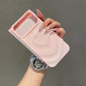 เคส3D เรียบสุดหรูชุบด้วยไฟฟ้าสำหรับ iPhone 17 <span class=keywords><strong>Air</strong></span> 16 15 14 13 12 11 PRO <span class=keywords><strong>MAX</strong></span> <span class=keywords><strong>Plus</strong></span> TPU แบบนิ่มเคสโทรศัพท์ลายรักยับ - Product Image 4