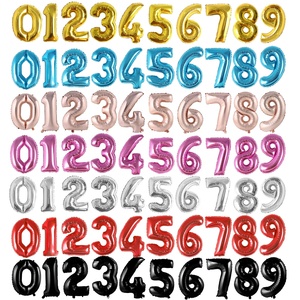 Vendita calda gigante 40 pollici numero 0-9 palloncino Foil stile americano <span class=keywords><strong>palloncini</strong></span> elio tutti i colori per la festa di buon compleanno Deco - Product Image 3