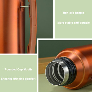 Botella de agua de acero inoxidable de 1300ml Termos con purpurina <span class=keywords><strong>Tapas</strong></span> Acero Inoxidable Hot Drinkware Vacuum Can Best Selling - Product Image 6