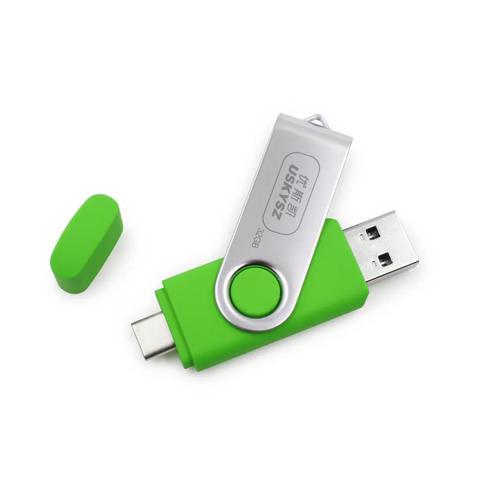 USKYSZ двойной U диск флэш-накопитель OTG USB 2,0 32 ГБ 64 ГБ 128 ГБ 256 ГБ флэш-накопитель Type C OTG 2,0 USB флешка