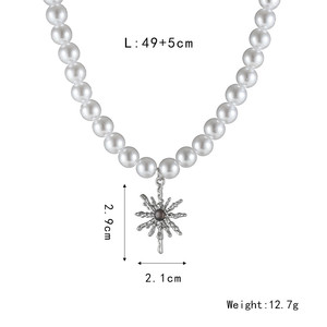 Collana Classica <span class=keywords><strong>con</strong></span> Perle per Uomo, Collane Uniche <span class=keywords><strong>con</strong></span> Ciondolo a Sole, Accessori di Gioielleria Maschile di Tendenza - Product Image 4