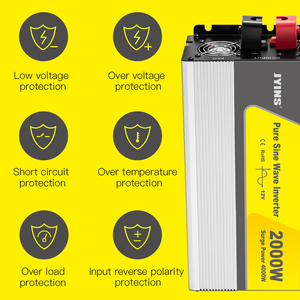 Inverseur 12V 24V 48V à 110V 220V onde sinusoïdale <span class=keywords><strong>pure</strong></span> onduleur hors réseau 300w 2000w 3000w 5000w 6000w onduleur solaire cc à ca - Product Image 4