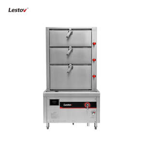 レストランキッチン食堂用Lestov3層商用誘導シーフード蒸し器 - Product Image 2
