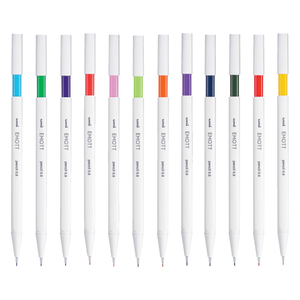 Lápiz de color Unni Emott, cuerpo blanco con impresión digital de 0,9 mm, juego multicolor para uso en oficina y escuela, serie M9EM4CL - Product Image 1