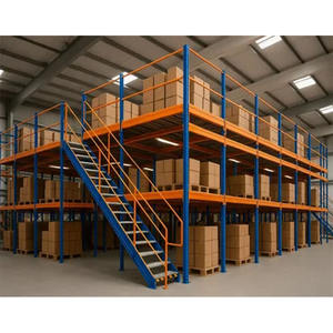 מערכת מדפים משולבת עם פלטפורמת אחסון כבדה, מדרגות ומעבר - Product Image 5