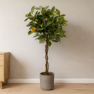 Ventes <span class=keywords><strong>en</strong></span> <span class=keywords><strong>gros</strong></span> de citrons artificiels réalistes de haute qualité, plantes vertes, 90 cm, plastique/PE/soie pour la décoration de mariage et de la maison - Product Image 4