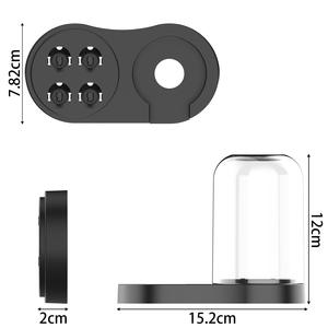 Soporte para cepillo de dientes eléctrico HyC iO, diseño minimalista redondo, fácil de limpiar, soporte de almacenamiento universal para cabezales de cepillo - Product Image 4