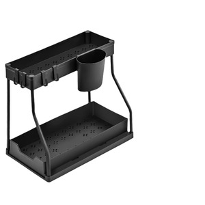 Ripiani per la cucina e il bagno in plastica d'acciaio con scatole per animali domestici facili <span class=keywords><strong>da</strong></span> appendere per frutta e spezie in metallo - Product Image 1