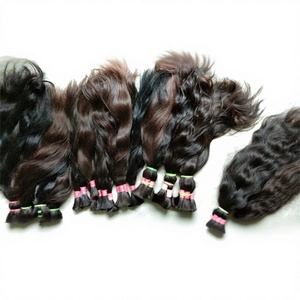 Top Quality <b>Cheap</b> Vendors Single Donor Raw Indian Hair Straight Human Hair <b>Extensions</b> Bulk Virgin Remy Export Grade Hair - Product Image 5