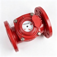 Compteur d'eau mécanique à turbine à bride, protection IP66, pour eau chaude, en fonte, grand diamètre, pour système de chauffage